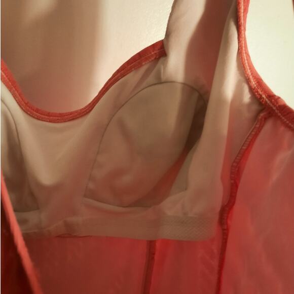 Catalina Papaya Braided Rope One Piece Swimsuit Large Modest Flattering Mature - Picture 3 of 7